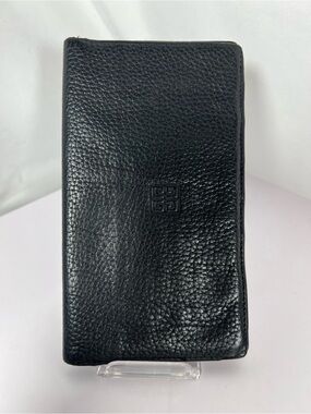 1267: Givenchy Black Pebbled Leather Bifold Wallet